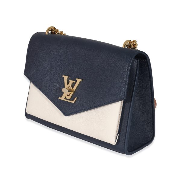 134760 sv Louis Vuitton Tricolor Grained CalfSkin Leather MyLockMe Chain Bag