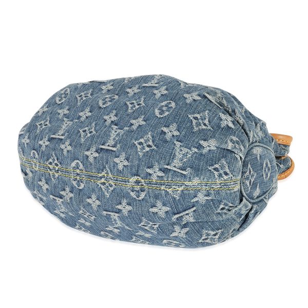 134762 box Louis Vuitton Blue Monogram Denim Pleaty Bag