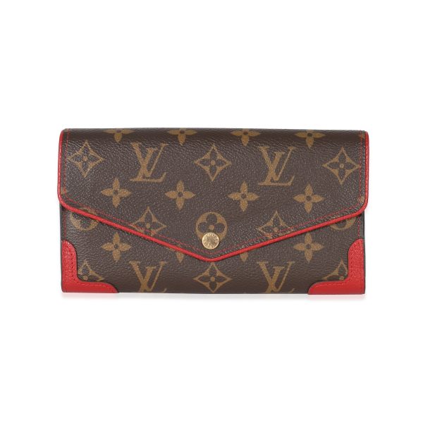 134767 fv Louis Vuitton Cerise Monogram Canvas Retiro Sarah Wallet