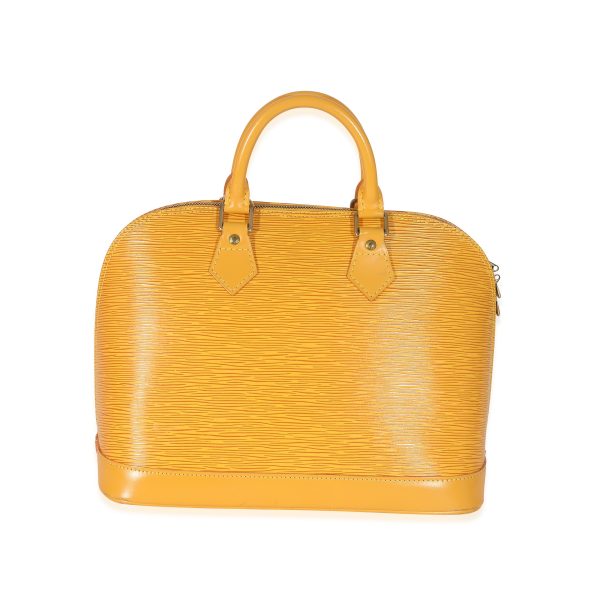 134772 pv Louis Vuitton Tassil Yellow Epi Alma PM