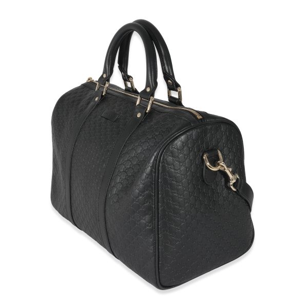 134786 sv c80f58f1 a2fb 416e b0a9 e5e33c3a6456 Gucci Black Microguccissima Medium Joy Boston