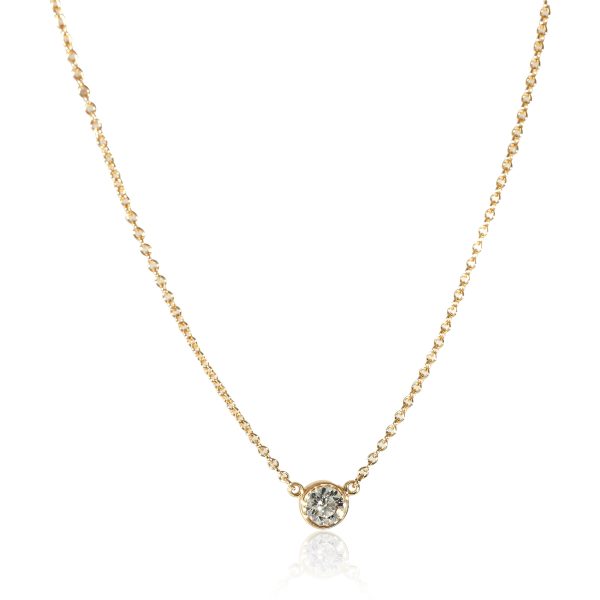 134790 fv 27c863bb d680 4e55 b933 6ec06e5c93eb Tiffany Co Elsa Peretti Diamonds By The Yard Pendant 18KT Gold G VS2 033 CT