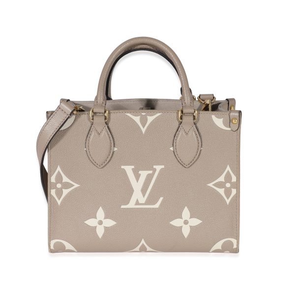 134831 fv e9a20827 3bb8 42bb a786 ea79c01de43a Louis Vuitton Dove Cream Monogram Empreinte Onthego PM