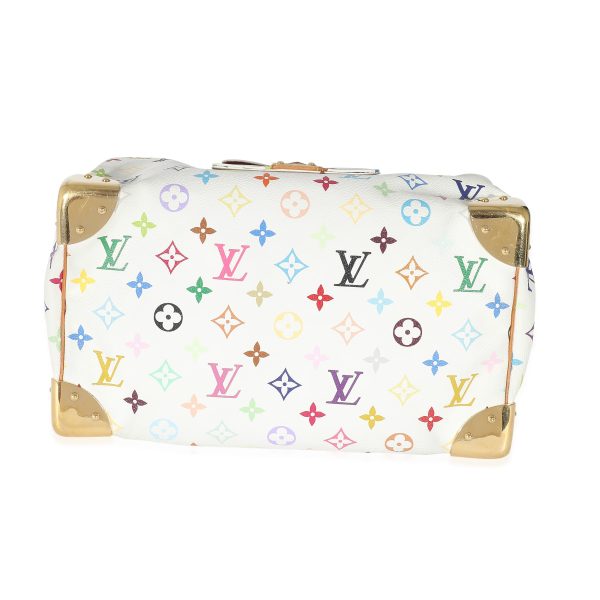 134850 stamp abe3415b d9a7 4571 bf4a ad5fcda5bbf9 Louis Vuitton x Takashi Murakami White Monogram Multicolore Canvas Speedy 30