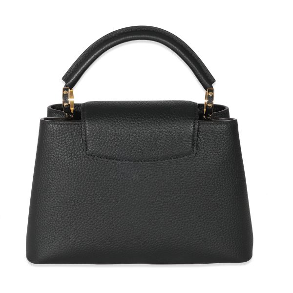 134883 pv Louis Vuitton Black Taurillon Capucines BB