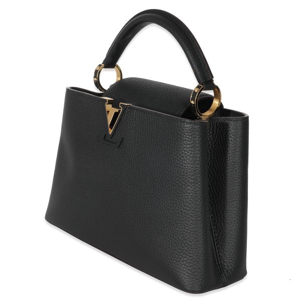 134883 sv Louis Vuitton Black Taurillon Capucines BB