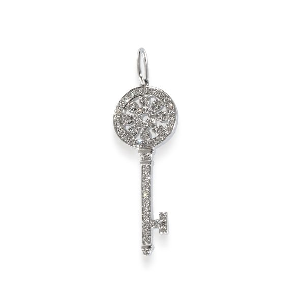 134911 fv Tiffany Co Mini Petals Keys Diamond Pendant in Platinum 014 CTW