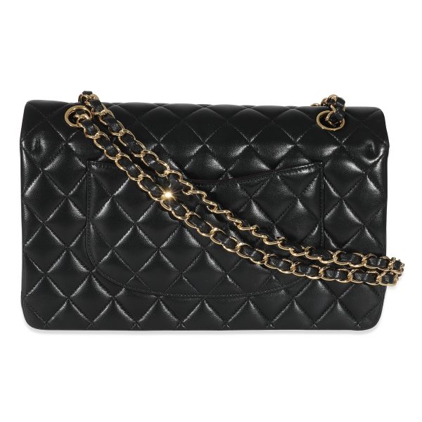 134943 pv 632f7623 0c32 4bf0 8b1e ee80f0959834 Chanel Black Quilted Lambskin Medium Classic Double Flap Bag