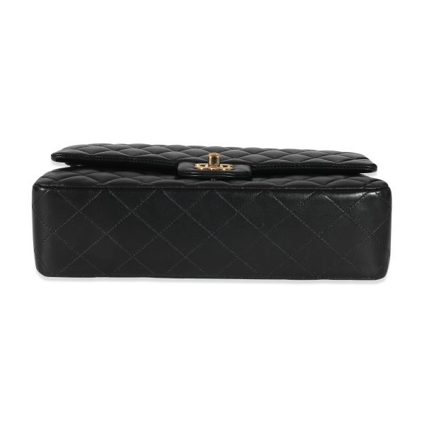 134943 stamp b592d2af 9bb0 42d4 8415 a22d88c072fa Chanel Black Quilted Lambskin Medium Classic Double Flap Bag