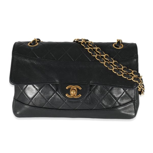 134974 fv b6f0aa16 c8dc 43ea a5ae ec5ffb947cc0 Chanel Black Quilted Lambskin Medium Flap Bag