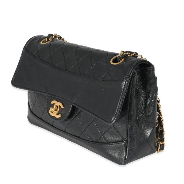 134974 sv 0d1d724b bd56 4d03 a332 ef973499c110 Chanel Black Quilted Lambskin Medium Flap Bag