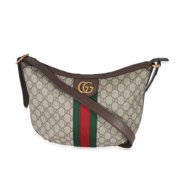 135008 fv Gucci Beige GG Canvas Ophidia Small Shoulder Bag