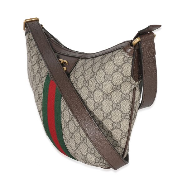 135008 sv Gucci Beige GG Canvas Ophidia Small Shoulder Bag