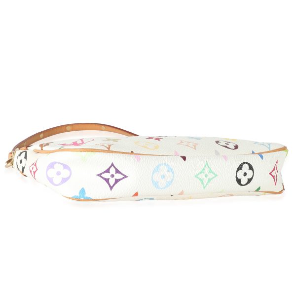 135022 bv Louis Vuitton White Multicolor Canvas Pochette Accessoires