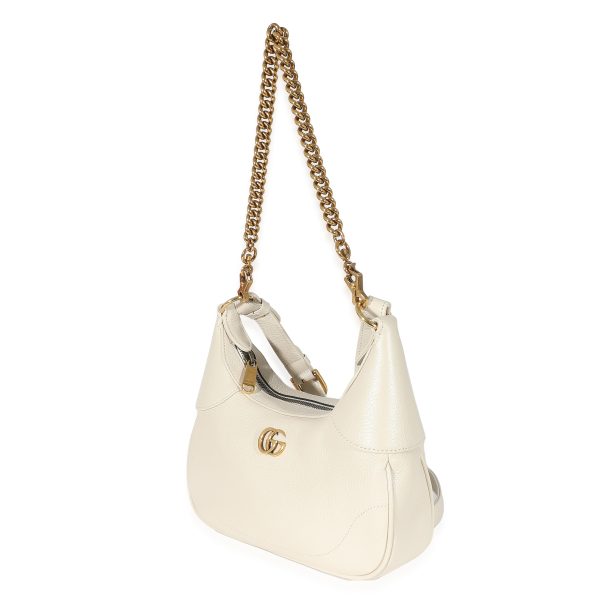 135054 sv Gucci White Goatskin Small Aphrodite Shoulder Bag