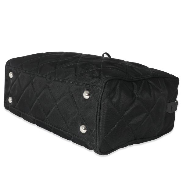 135062 box 3edadafb 4c48 44f6 a76f fcf8b418091a Prada Black Quilted Nylon Tessuto Impuntu Shoulder Bag