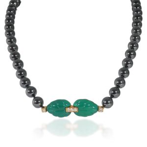 135124 fv 76f1b394 9654 4130 8fd1 b27ae5de1d08 Cartier Patiala Hematite Beads Diamond Necklace in 18K Yellow Gold 015 CTWW