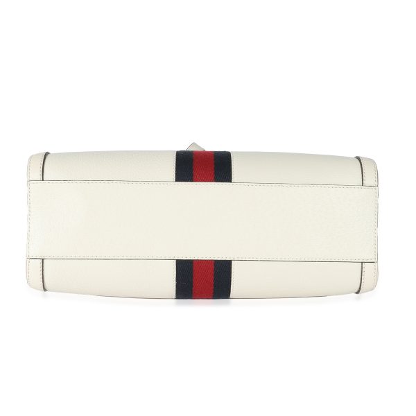 135203 box Gucci Mystic White Textured Calfskin Ophidia Medium Boston Bag