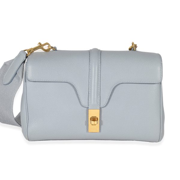 135209 fv Celine Arctic Blue Supple Grained Calfskin Teen Soft 16