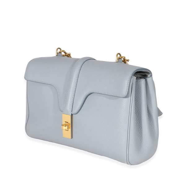 135209 sv Celine Arctic Blue Supple Grained Calfskin Teen Soft 16