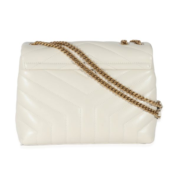 135227 box Saint Laurent Ivory Quilted Calfskin Small Loulou Bag