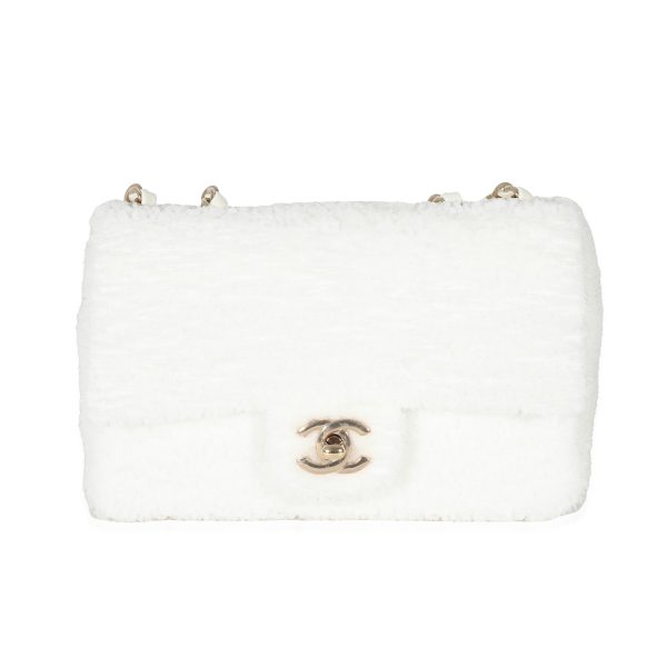 135242 fv ce662bc7 321f 47ad b0a8 c71ddea3f67c Chanel White Sequin Mini Single Flap Bag