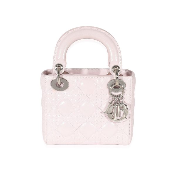 135245 fv 48e9ee43 7197 4aa6 9538 d2dcee8e1792 Christian Dior Pink Metallic Cannage Mini Lady Dior