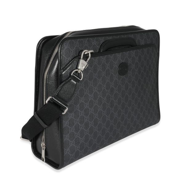 135249 pv 250da103 9991 4205 b9de 80eec67c2636 Gucci Black GG Supreme Canvas Interlocking G Briefcase