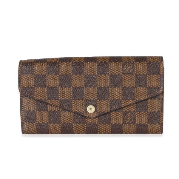 135265 fv Louis Vuitton Damier Ebene Canvas Sarah Wallet