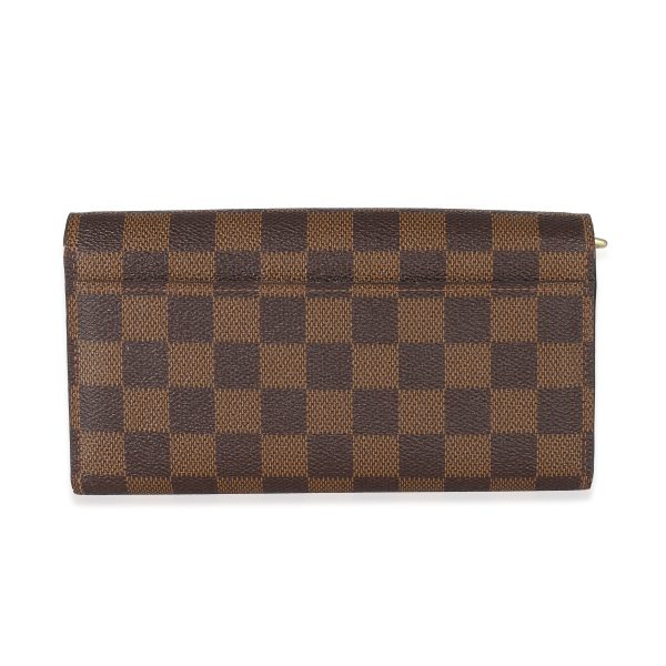 135265 stamp Louis Vuitton Damier Ebene Canvas Sarah Wallet