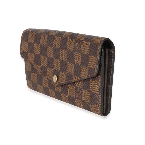 135265 sv Louis Vuitton Damier Ebene Canvas Sarah Wallet