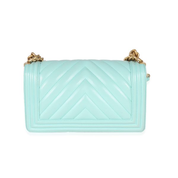 135268 pv 7b6f64c9 e654 43ad 937b f215725e6a7c Chanel Light Blue Chevron Lambskin Medium Boy Bag