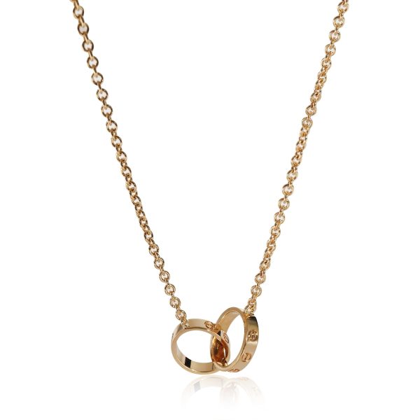 135326 fv Cartier Love Interlocking Circle Necklace in 18k Yellow Gold