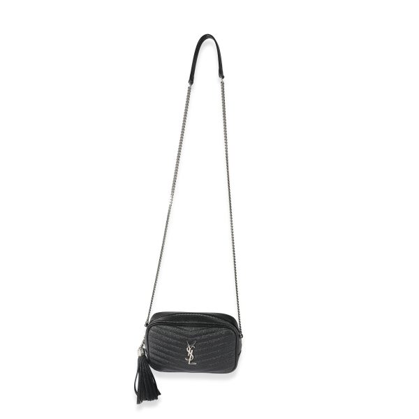 135341 bv a19f58a6 b493 401c 8ab2 6251ec4ff034 Saint Laurent Black Grain De Poudre Lou Mini Camera Bag