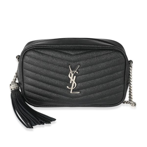 135341 fv c49e54ea b961 421f 88ba d3a858a55814 Saint Laurent Black Grain De Poudre Lou Mini Camera Bag