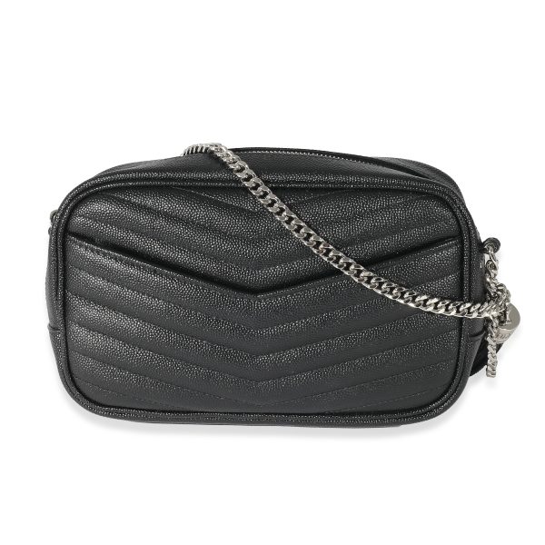 135341 stamp 40f1f987 7506 4bfd ae34 de9cedb3e281 Saint Laurent Black Grain De Poudre Lou Mini Camera Bag