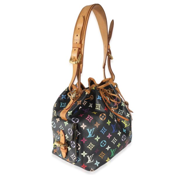 135357 box 6f88e001 a3ce 4356 83eb cc0043ac0113 Louis Vuitton x Takashi Murakami Black Monogram Multicolore Canvas Petit Noé