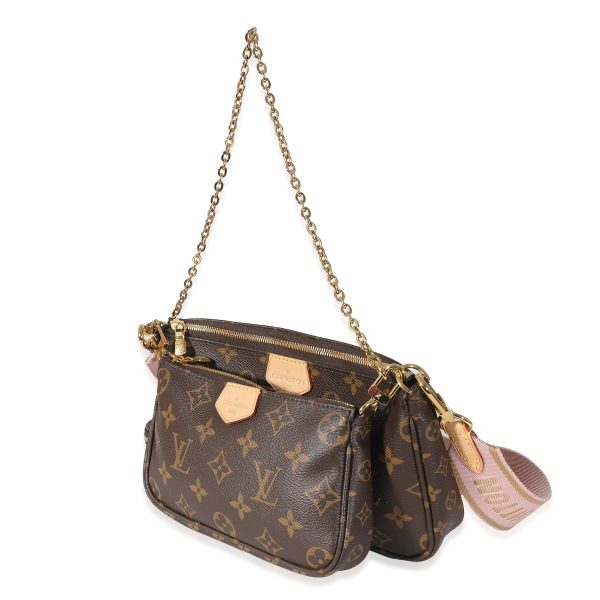 135365 sv Louis Vuitton Rose Clair Monogram Canvas Multi Pochette Accessoires