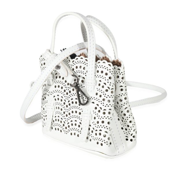 135392 bv e2fa2198 91ae 47d4 8330 311eb659dc7d Alaia Blanc Optique Calfskin Mini Mina Bag