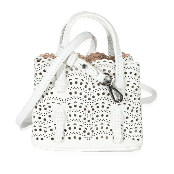 135392 fv de920659 50fd 4adc b907 120aa349b937 Alaia Blanc Optique Calfskin Mini Mina Bag