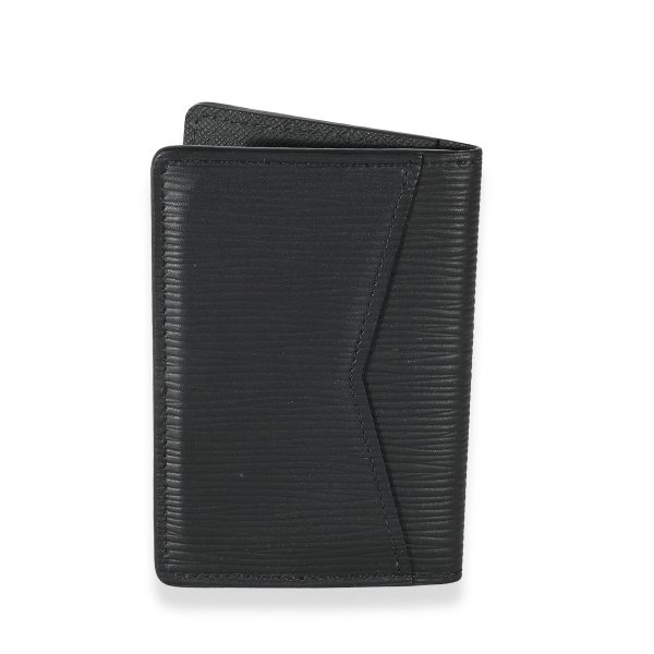 135467 av Louis Vuitton Black Epi Pocket Organizer