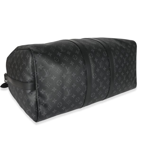 135504 av 9b639d28 e767 4aa0 ae85 6f600df9db04 Louis Vuitton Monogram Eclipse Canvas Keepall Bandouliere 55