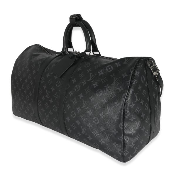 135504 sv 95f5c7ec 8f55 4683 8690 dad29bd3e33c Louis Vuitton Monogram Eclipse Canvas Keepall Bandouliere 55