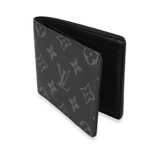 135505 sv Louis Vuitton Monogram Eclipse Canvas Slender Wallet