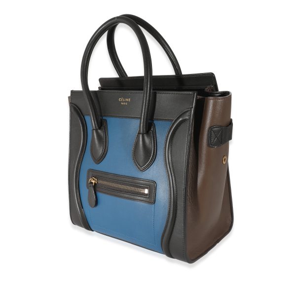 135535 sv 891ba284 0c62 45ec b78a 30dc4aa58c0c Celine Tri Color Calfskin Micro Luggage Tote