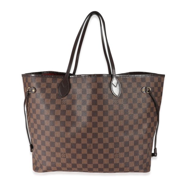 135537 fv Louis Vuitton Damier Ebene Canvas Neverfull GM