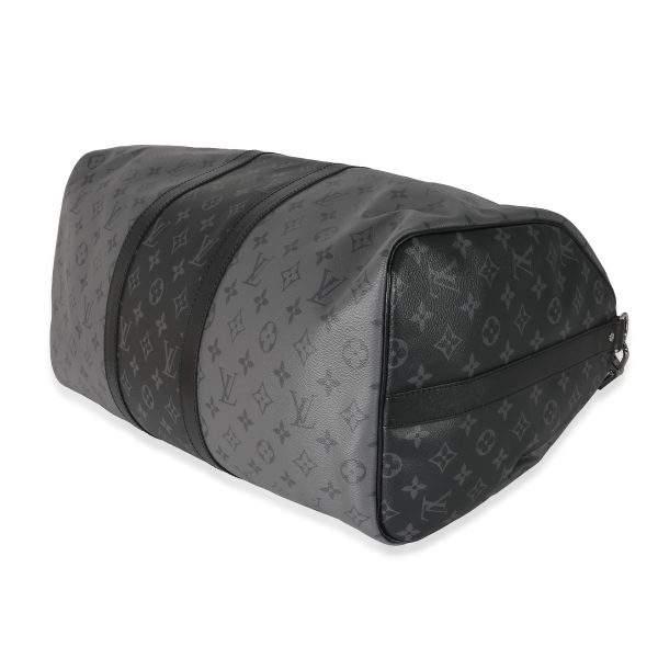 135557 clasp Louis Vuitton Reverse Monogram Eclipse Canvas Keepall Bandouliere 50