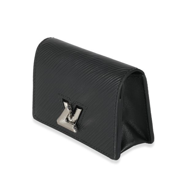 135562 sv f84f23f8 ed6d 446b 8db5 1b6c5245c705 Louis Vuitton Black Epi Twist Multicartes Card Case