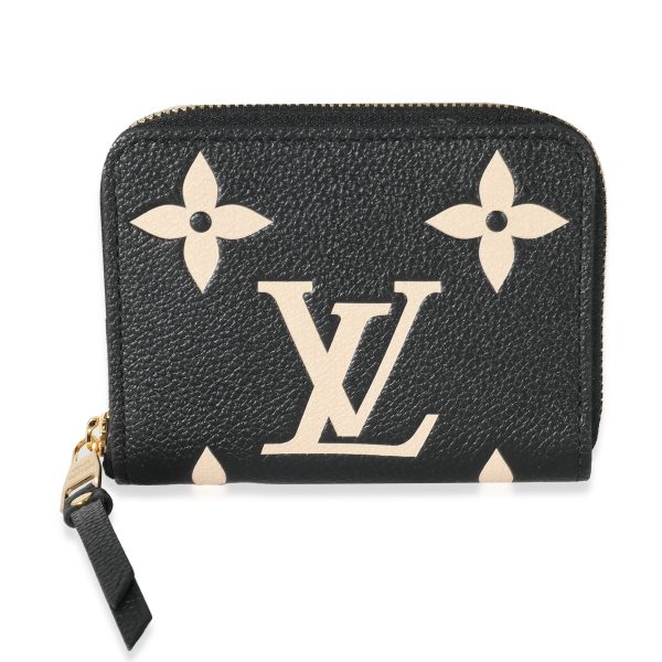 135564 fv c895bd03 b345 4945 8c50 5b70b9c6f87b Louis Vuitton Black Beige Giant Monogram Empreinte Zippy Coin Purse