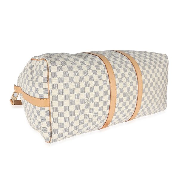 135565 av dc9c37d4 3550 431c b491 db63a2ca5cff Louis Vuitton Damier Azur Canvas Keepall Bandoulière 55